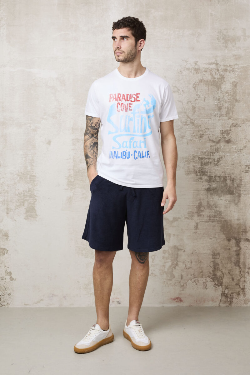 pvnk 1422 Men's White Surfing Graphic T-Shirt - Casual & Stylish Tee