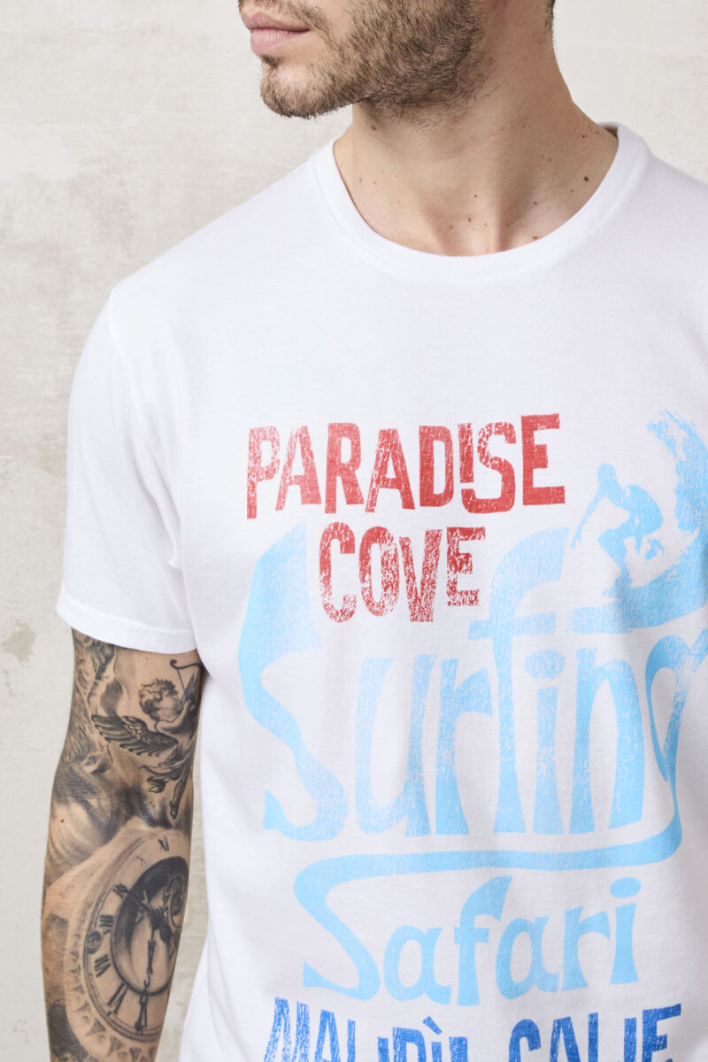 pvnk 1422 Men's White Surfing Graphic T-Shirt - Casual & Stylish Tee - Image 6