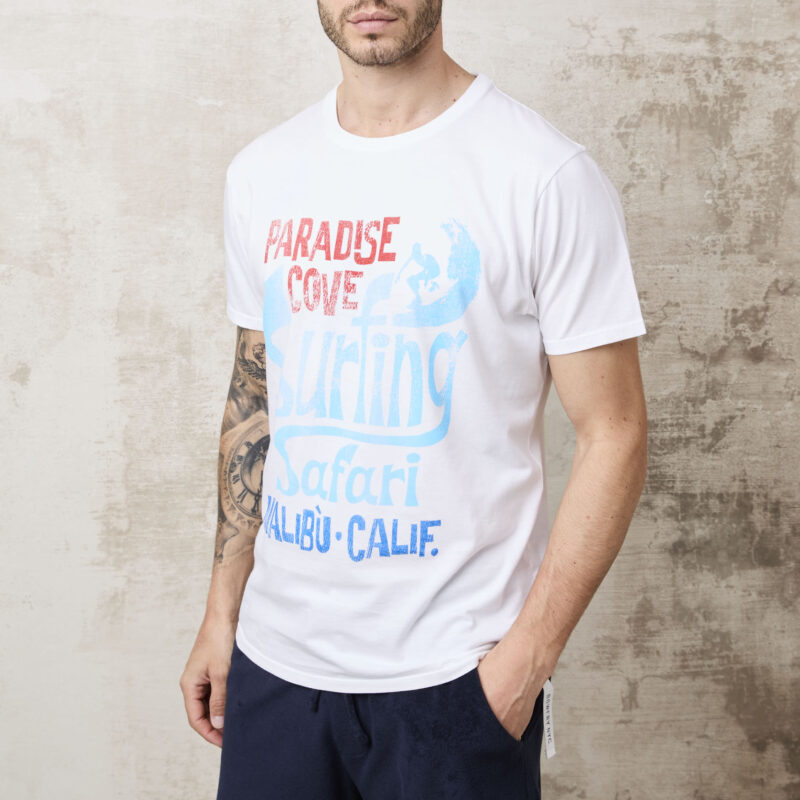 pvnk 1422 Men's White Surfing Graphic T-Shirt - Casual & Stylish Tee - Image 7