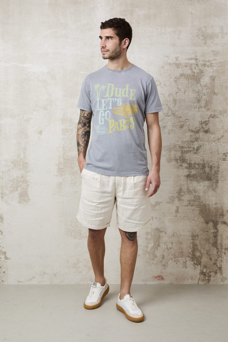Bowery Nyc 1415 T-Shirt Macchina grigia