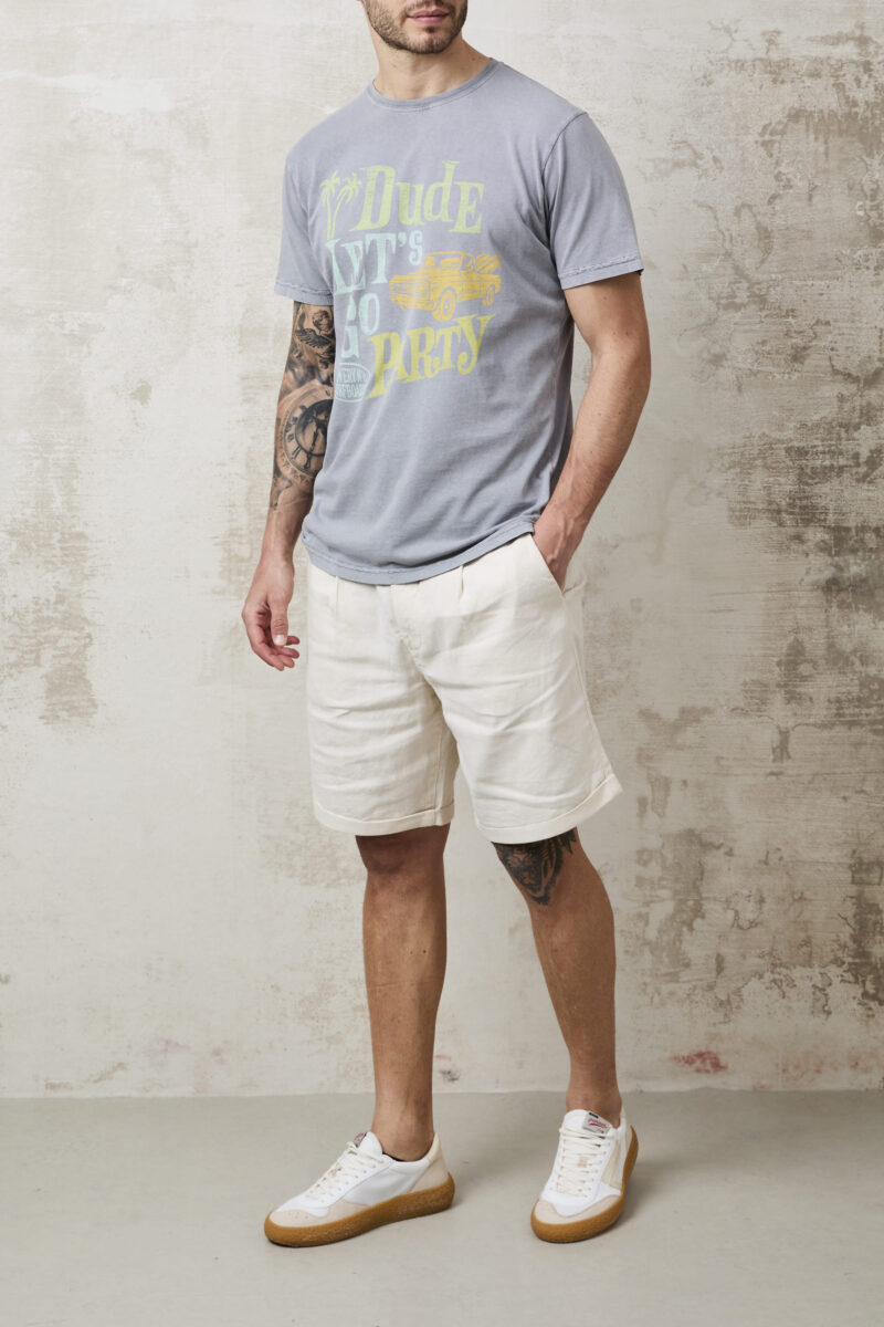 Bowery Nyc 1415 T-Shirt Macchina grigia - Image 2