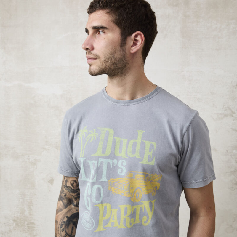 Bowery Nyc 1415 T-Shirt Macchina grigia - Image 8