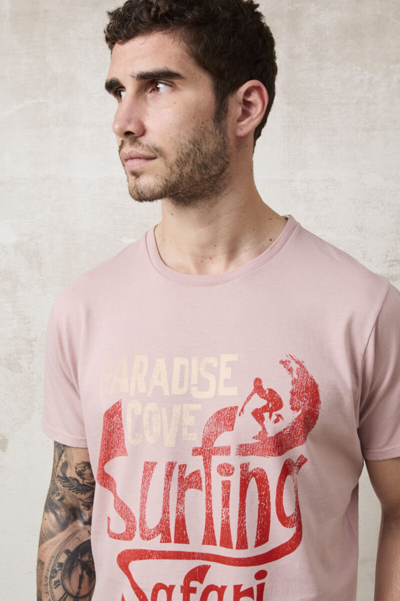 pvnk 1420 Men's Pink Surfing Graphic T-Shirt - Casual & Stylish Tee - Image 6