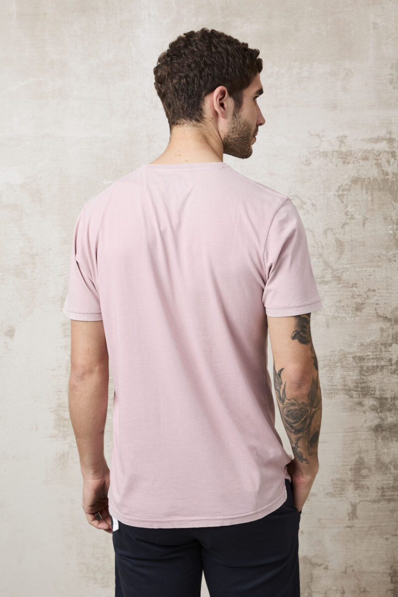 pvnk 1413 Men's Pink Long Beach Graphic T-Shirt - Trendy & Comfortable Tee - Image 4