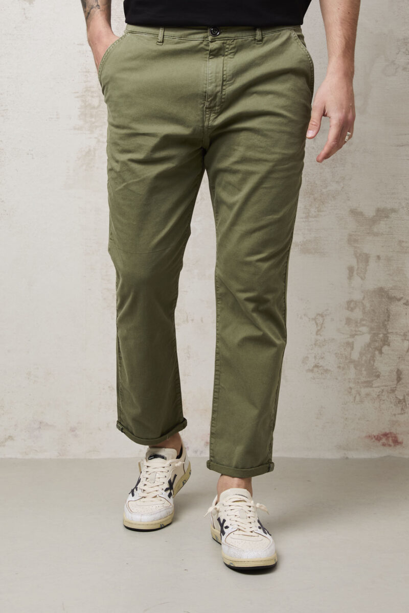 pvnk 1139 Men's Green 5-Pocket Pants - Stylish & Versatile Slim Fit Trousers - Image 2