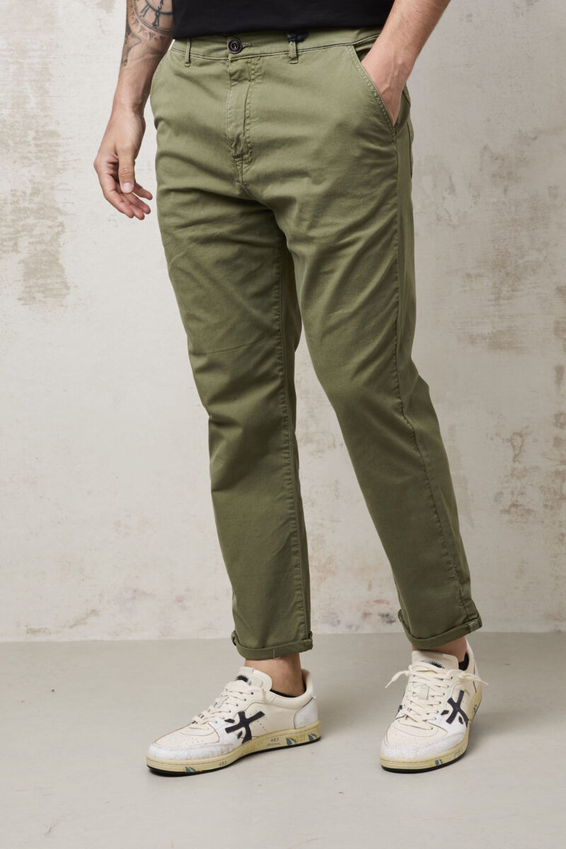 pvnk 1139 Men's Green 5-Pocket Pants - Stylish & Versatile Slim Fit Trousers