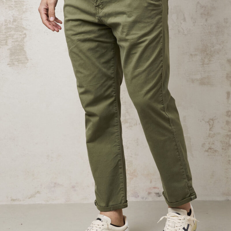 pvnk 1139 Men's Green 5-Pocket Pants - Stylish & Versatile Slim Fit Trousers