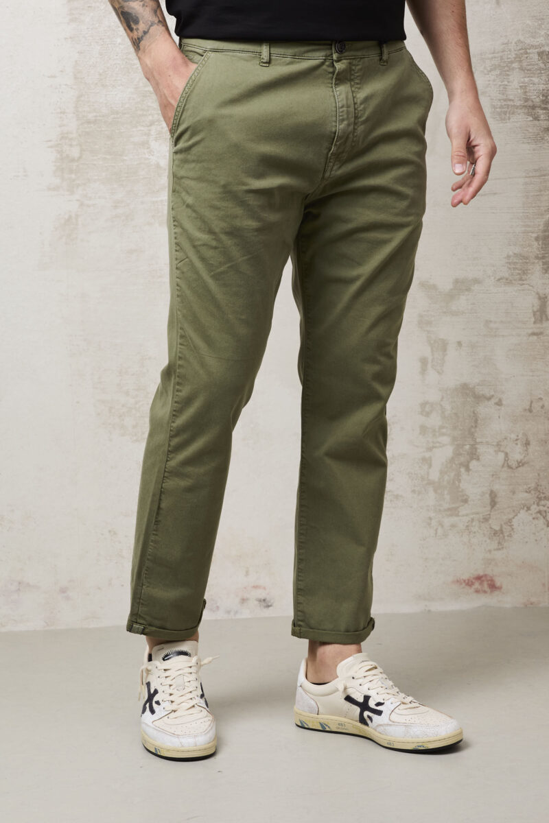 pvnk 1139 Men's Green 5-Pocket Pants - Stylish & Versatile Slim Fit Trousers - Image 3