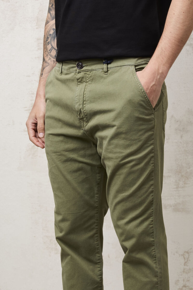 pvnk 1139 Men's Green 5-Pocket Pants - Stylish & Versatile Slim Fit Trousers - Image 4