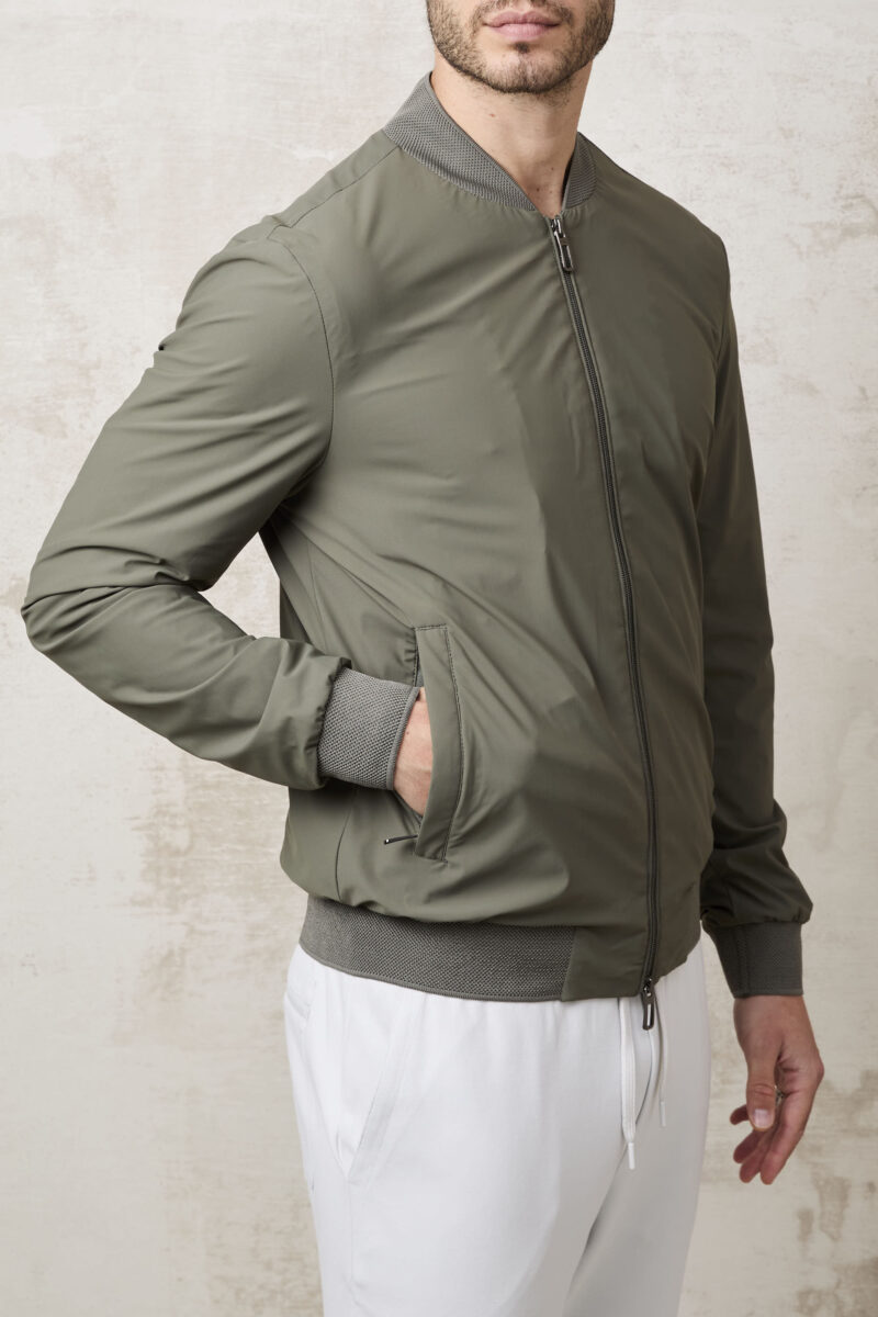 pvnk 1313 Men's Sage Green Bomber Jacket - Modern & Versatile Outerwear