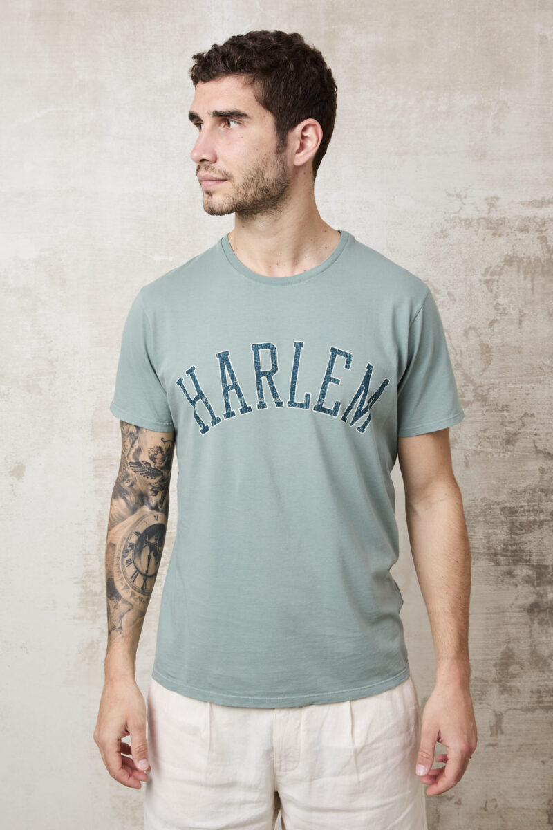 pvnk 1424 Men's Harlem Green T-Shirt - Stylish & Comfortable Graphic Tee