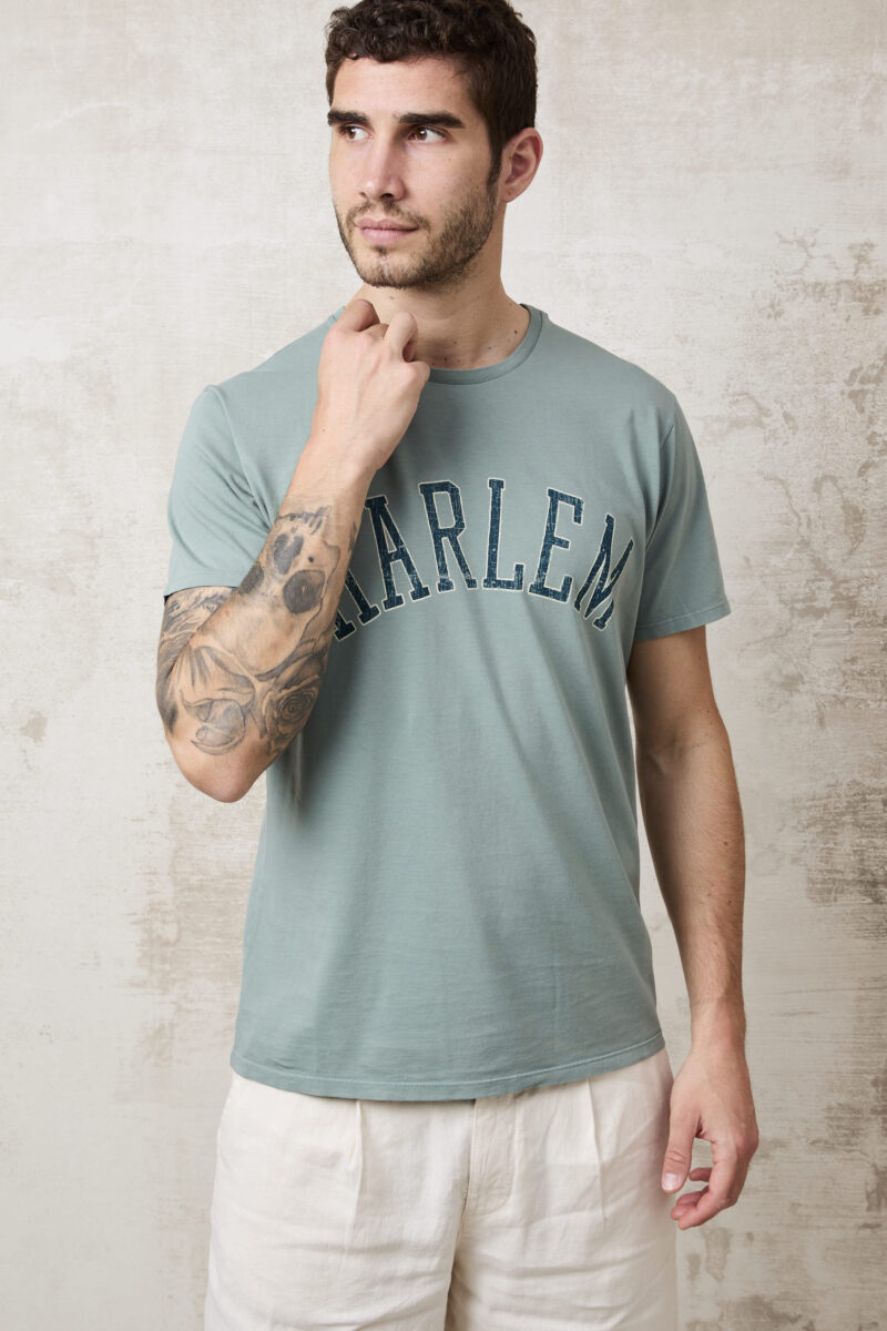 pvnk 1424 Men's Harlem Green T-Shirt - Stylish & Comfortable Graphic Tee - Image 3