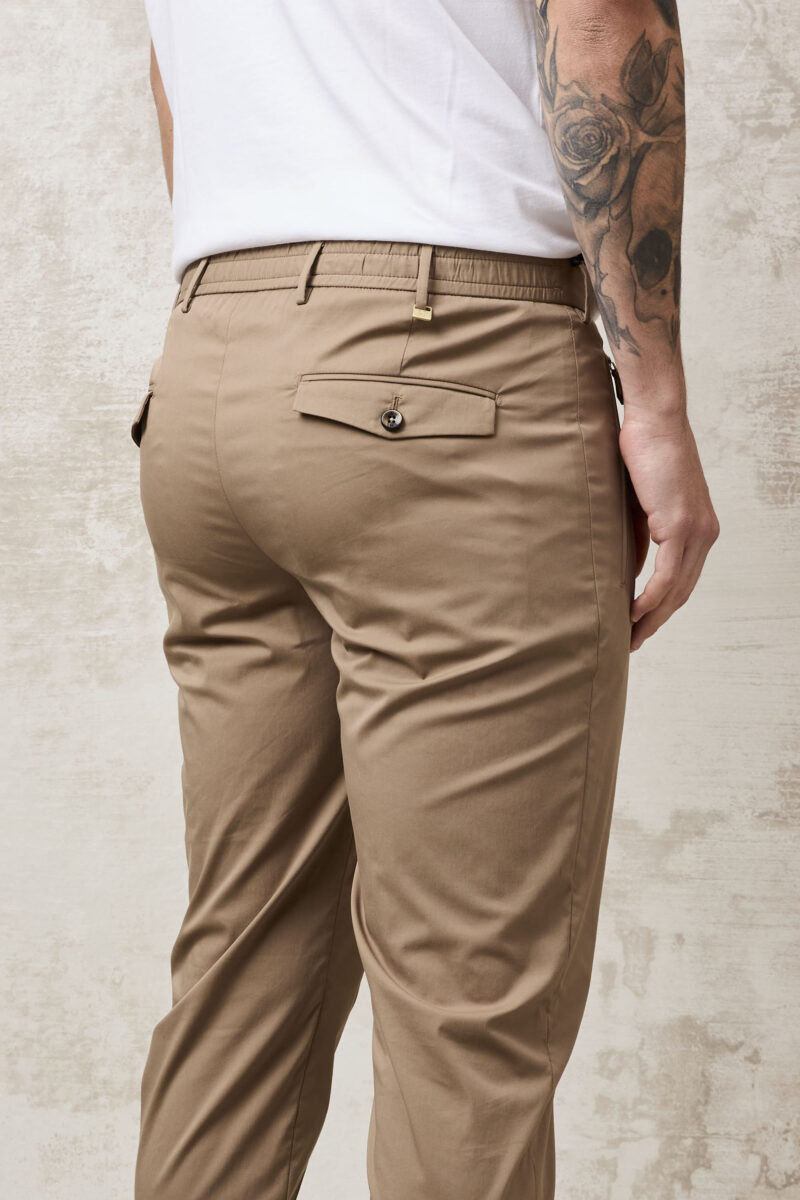 pvnk 1382 Men's Beige Stretch Pants - Comfortable Slim Fit Trousers - Image 6