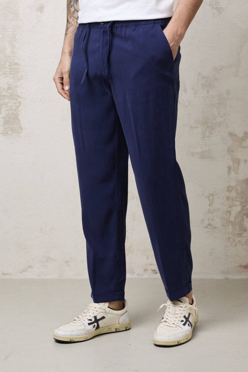 pvnk 1750 Men's Blue Cargo Pants - Stylish & Functional Slim Fit