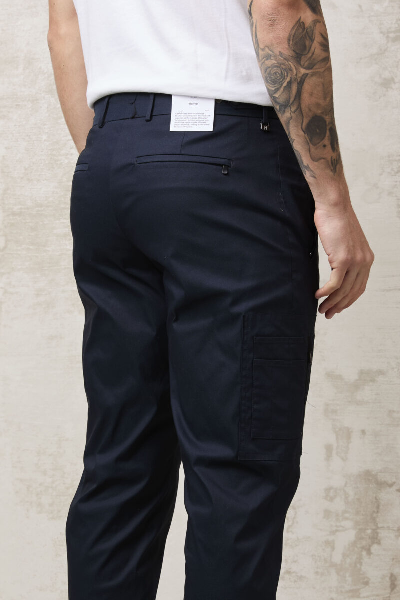 pvnk 1376 Men's Blue Cargo Pants - Stylish & Functional Slim Fit Trousers - Image 6