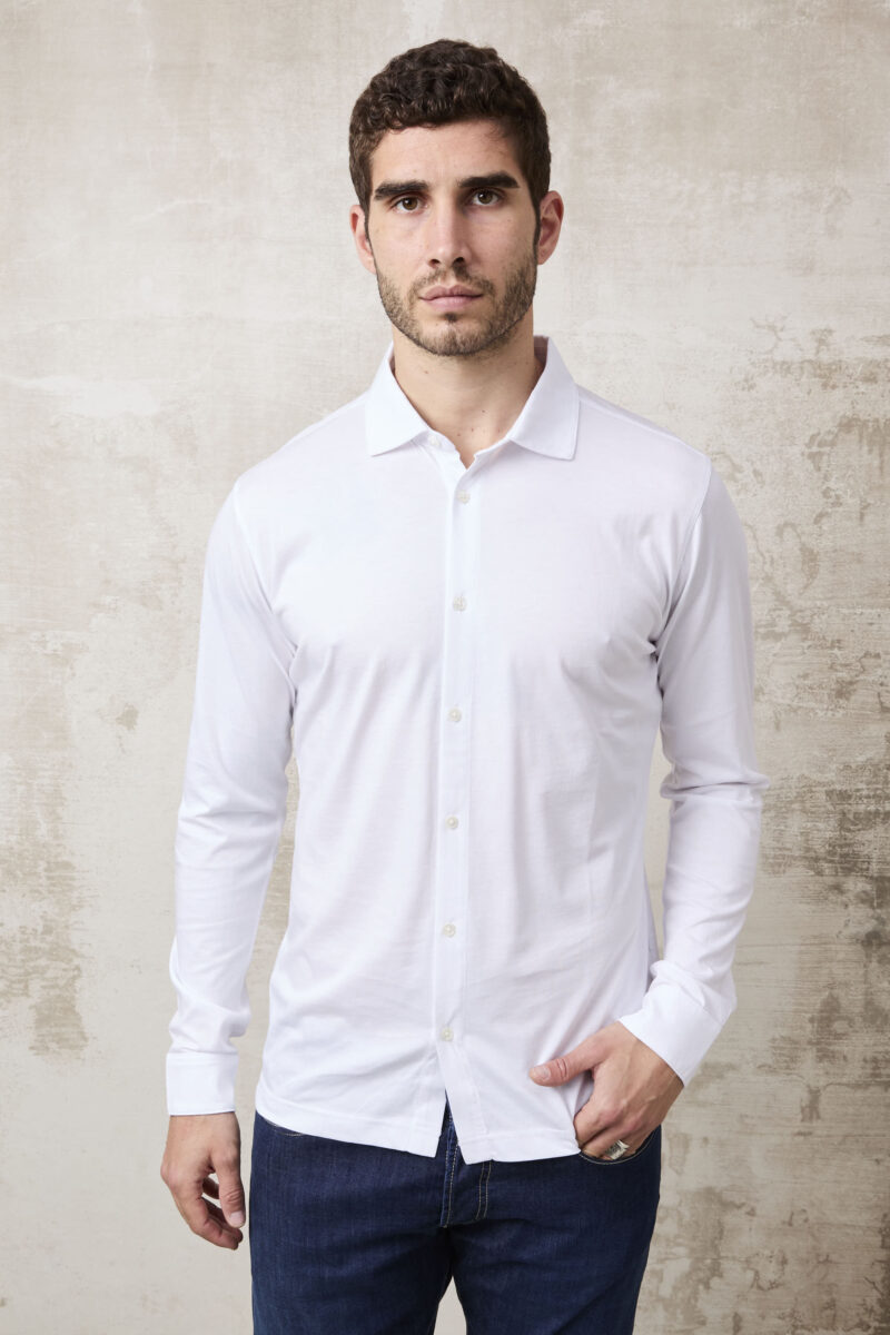 pvnk 1301 Men's White Button-Down Shirt - Elegant & Versatile Casual Shirt - Image 4