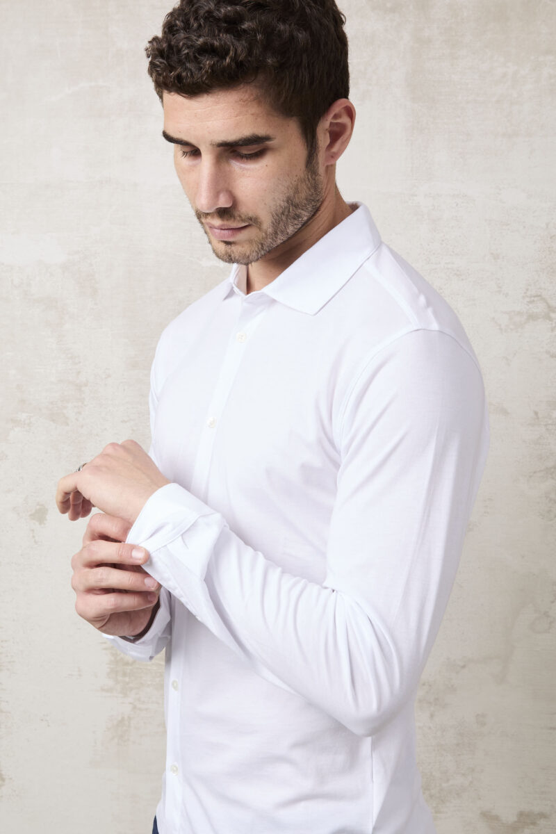 pvnk 1301 Men's White Button-Down Shirt - Elegant & Versatile Casual Shirt - Image 6