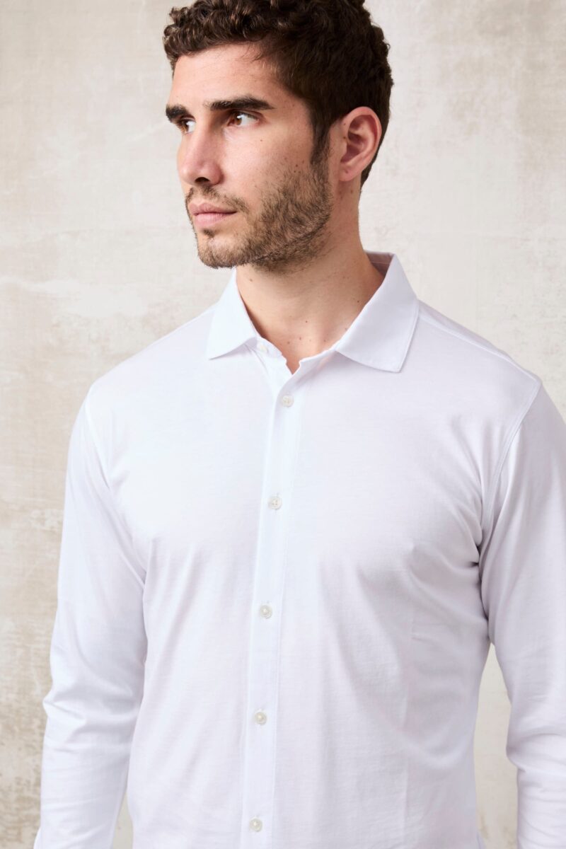 pvnk 1301 Men's White Button-Down Shirt - Elegant & Versatile Casual Shirt - Image 8
