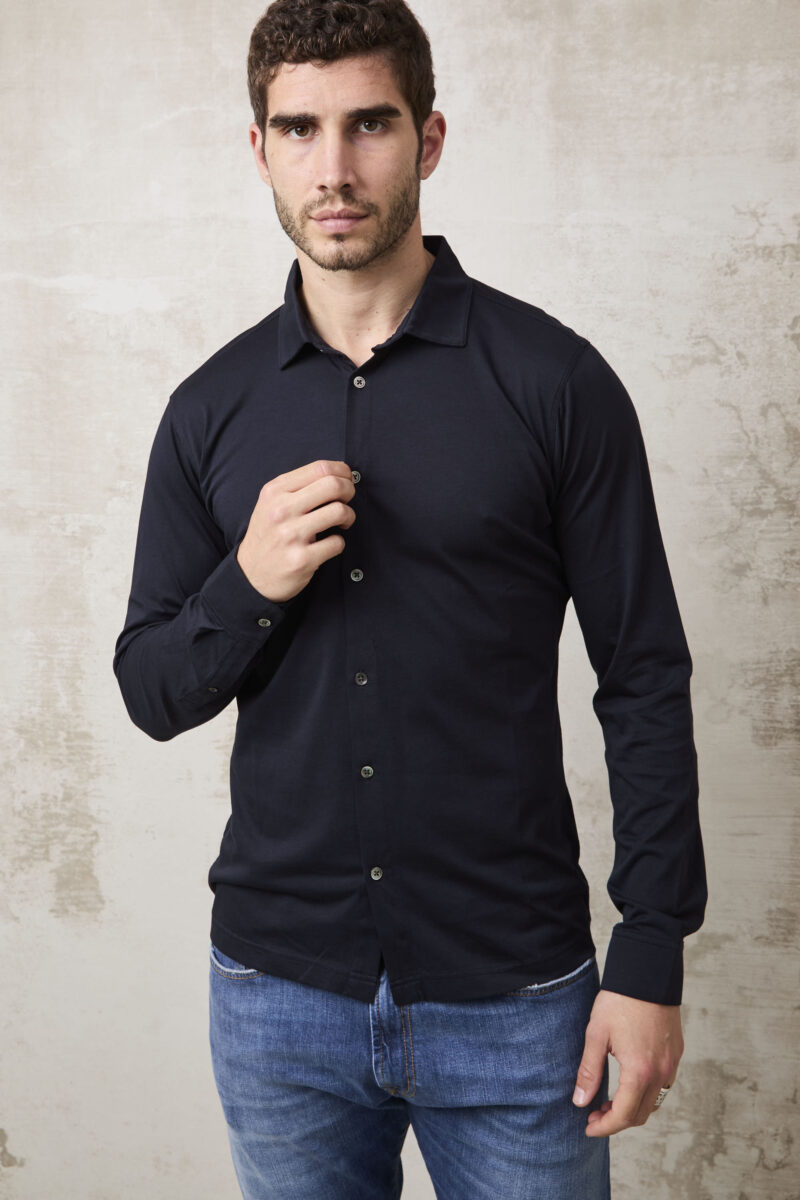 pvnk 1302 Men's Blue Button-Down Shirt - Classic & Versatile Casual Shirt - Image 4