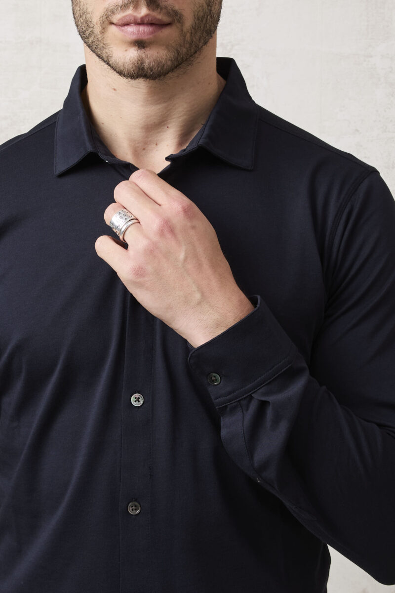 pvnk 1302 Men's Blue Button-Down Shirt - Classic & Versatile Casual Shirt - Image 6